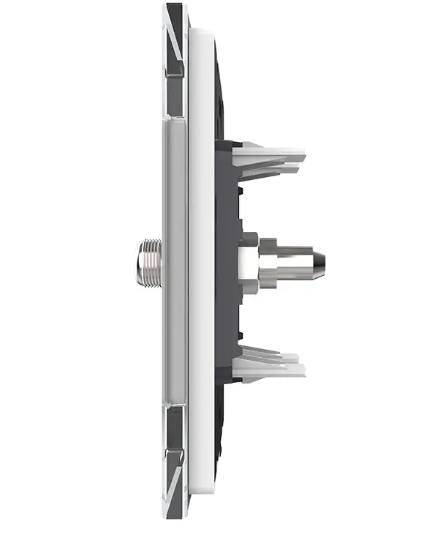 Фото 3 Супутникова розетка SAT біле скло Livolo