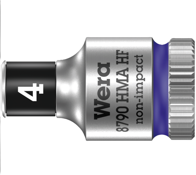 Фото Торцева головка WERA Zyklop 1/4" 8790 HMA HF з фіксуючою функцією 05003717001 4.0x23.0 мм