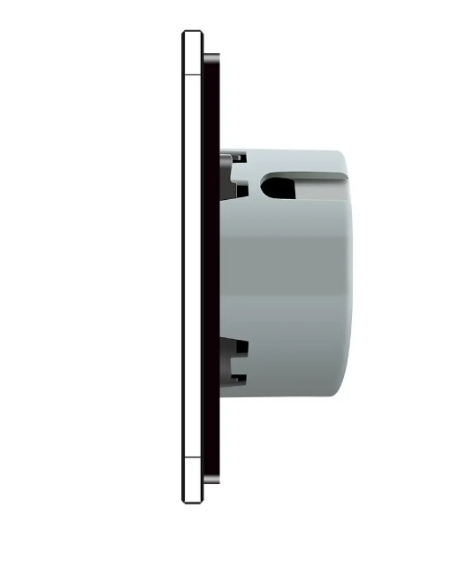 Фото 2 Сенсорный проходной выключатель 8 сенсоров 2-2-2-2 черное стекло Livolo