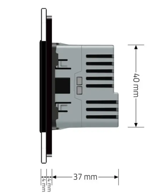 Фото 5 Електрична розетка USB Type-C Power Delivery 18 Вт чорний Livolo