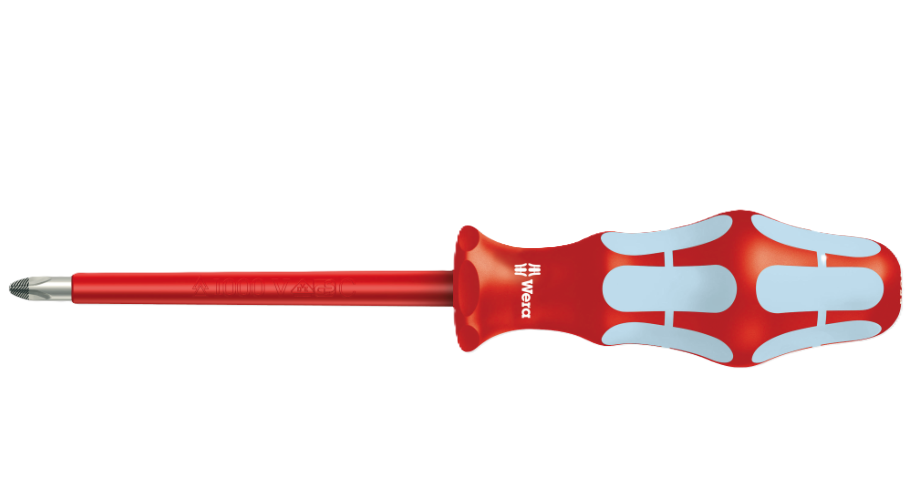 Фото Викрутка хрестова з нержавіючої сталі WERA 3160 i VDE 0.8x4.0x100 мм 05022731001