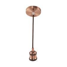 Фото Світильник стельовий підвісний Volta коричневий HOROZ