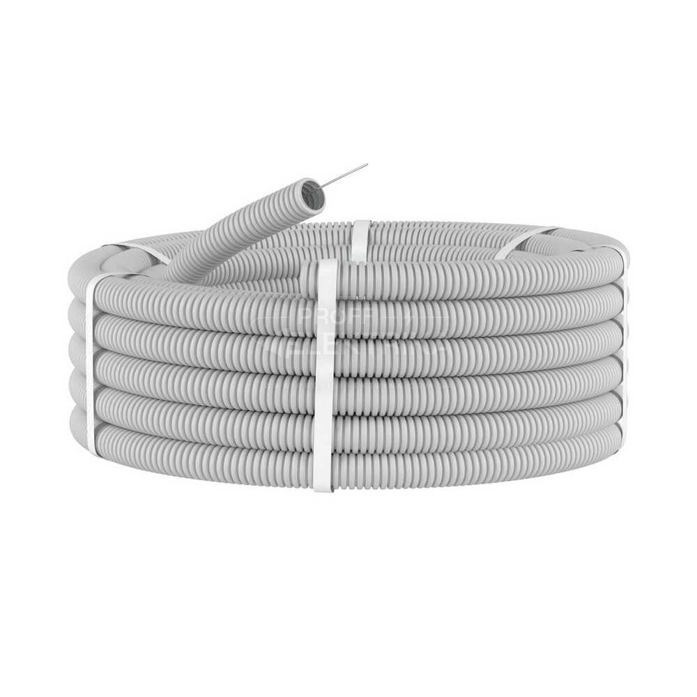 Фото 2 Труба гофрована ДКС d25 ПВХ LIGHT (50м)