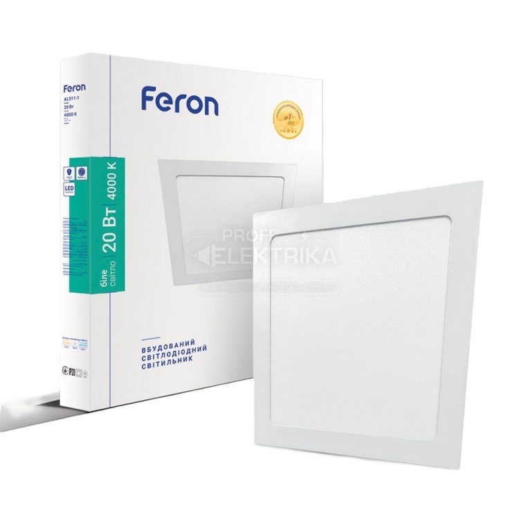 Фото Світлодіодний світильник Feron AL511-1 20Вт 4000K