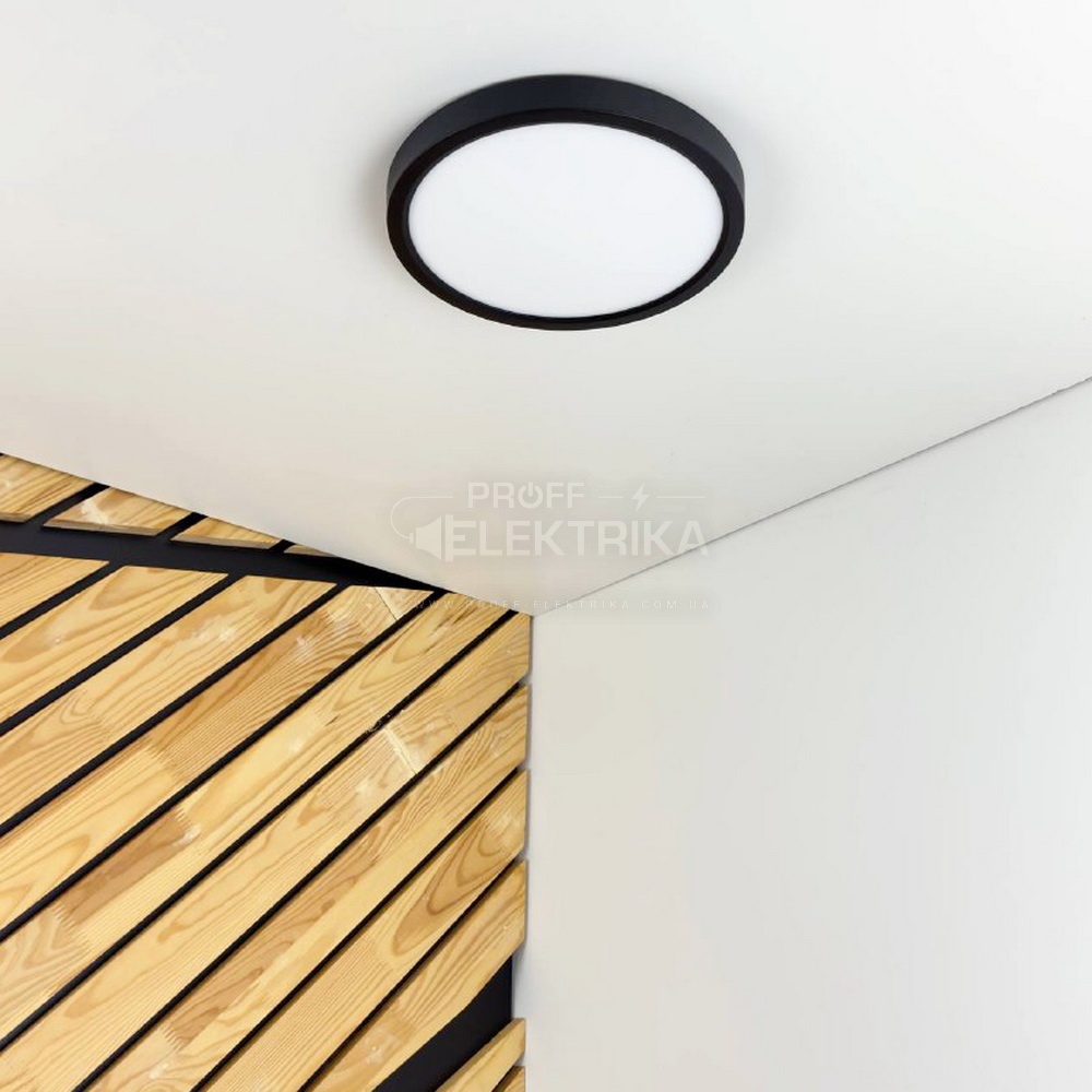 Фото 4 Світильник LED MILLENNIUM 20W 5000K коло чорний Violux 351220