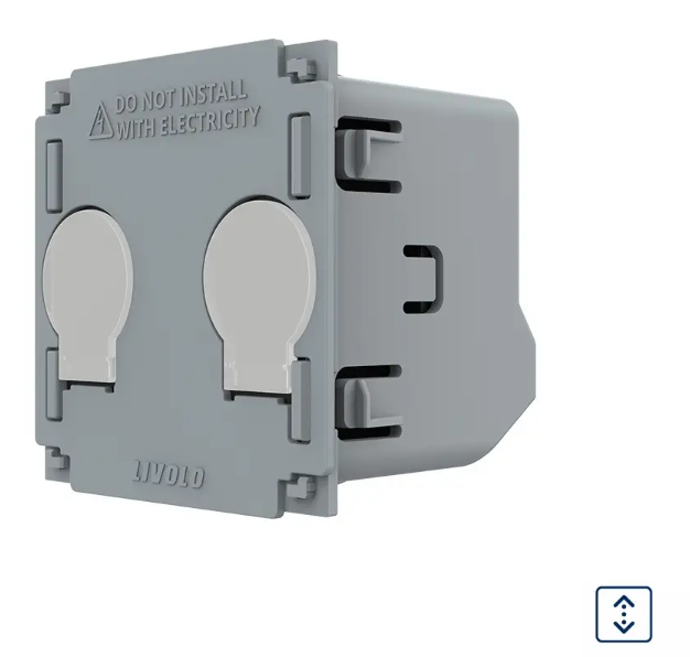 Фото Механизм сенсорный выключатель 2 сенсора для роллет электрокарнизов ворот Livolo