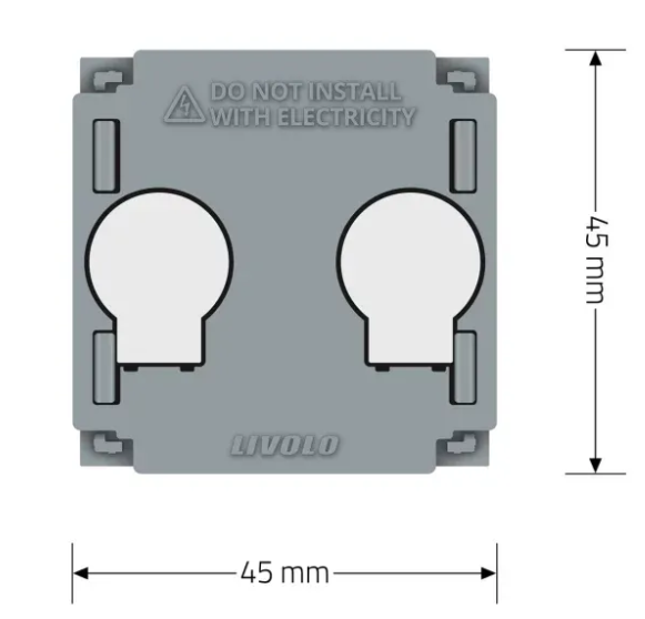Фото 5 Механизм сенсорный выключатель 2 сенсора для роллет электрокарнизов ворот Livolo