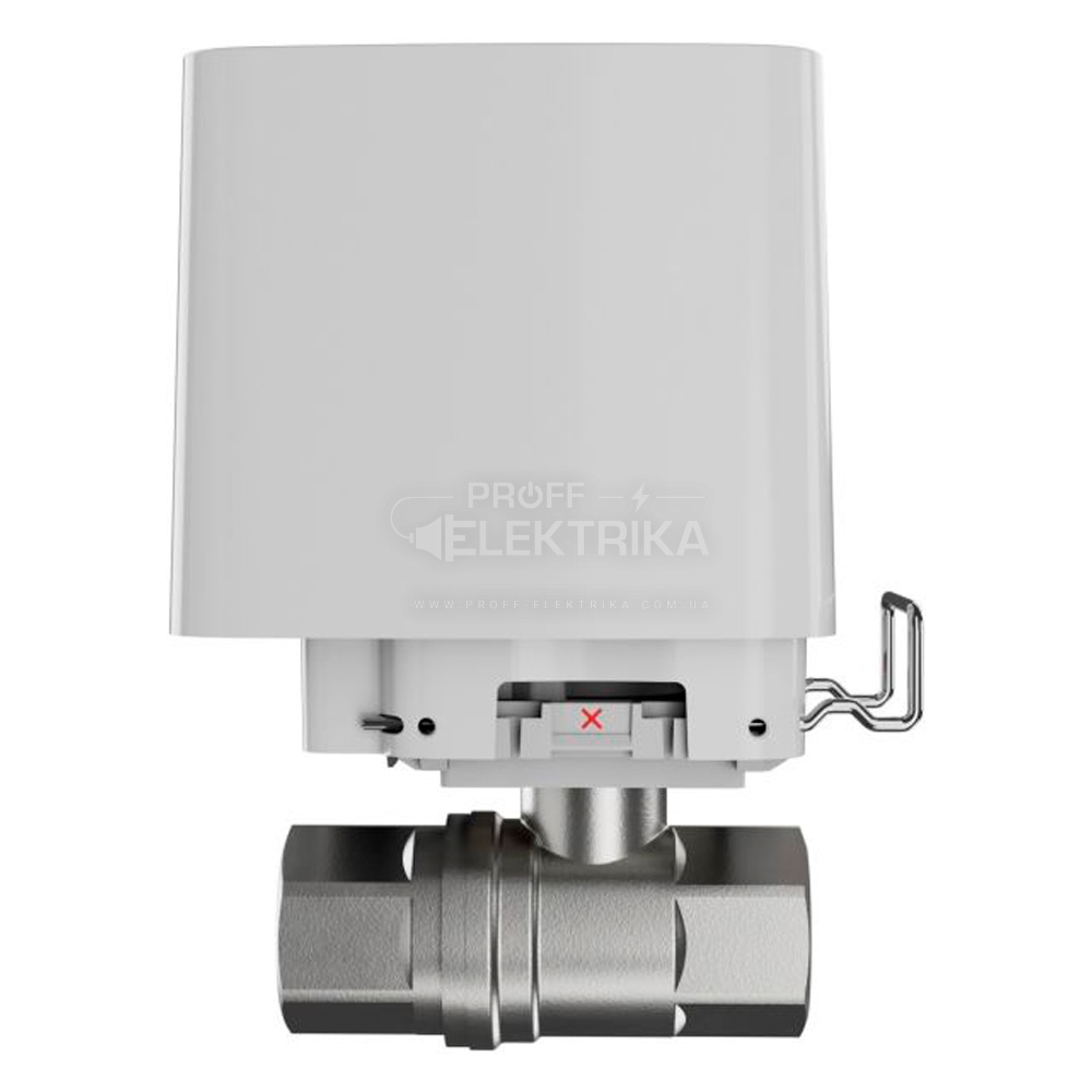 Фото 3 Умный кран перекрытия воды Ajax WaterStop 1/2" белый