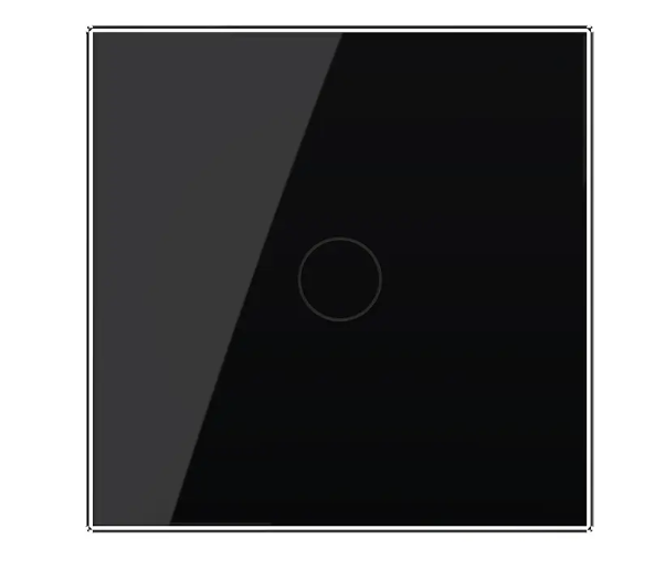 Фото Сенсорная кнопка 1 сенсор 12/24V черное стекло Livolo