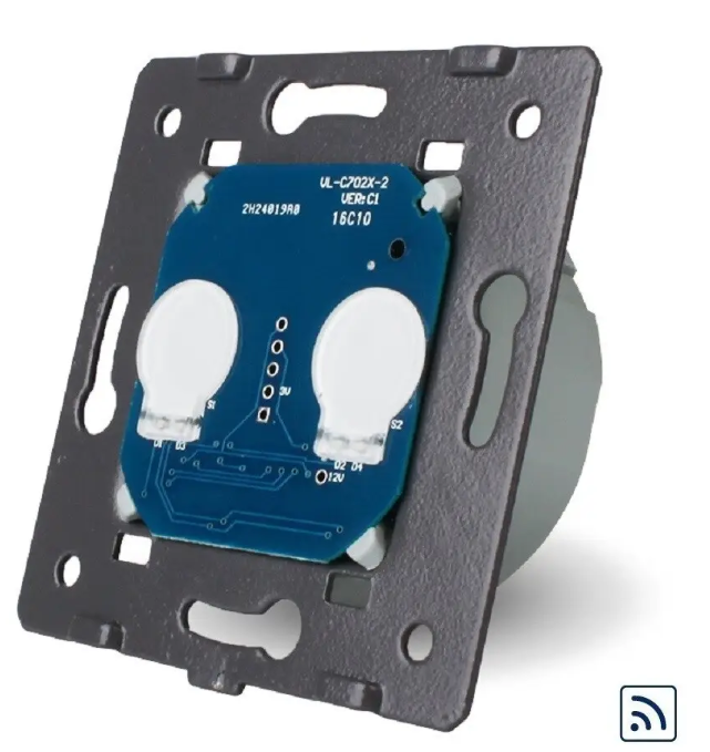 Фото Механізм сенсорний радіокерований вимикач 2 сенсора Livolo