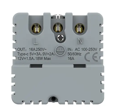 Фото 4 Механізм електрична розетка з USB Type-C Power Delivery 18 Вт білий Livolo