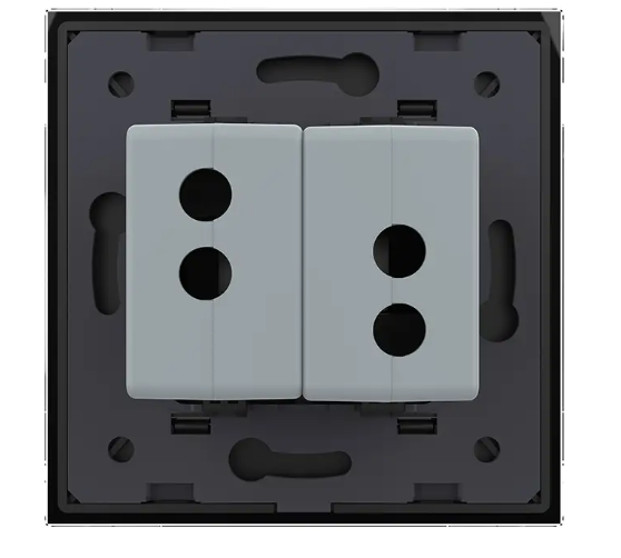 Фото 4 Розетка двойная USB с блоком питания черное стекло Livolo