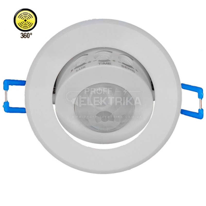 Фото Датчик движения врезной точечный Rover 360° HOROZ