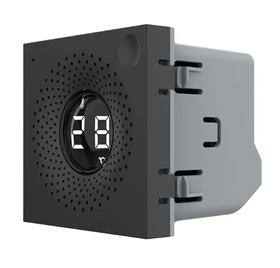Фото Механізм розумний датчик температури та вологості ZigBee чорний Livolo