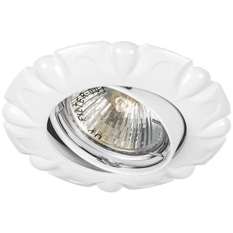 Фото Встроенный светильник Feron DL6124 под лампу белый