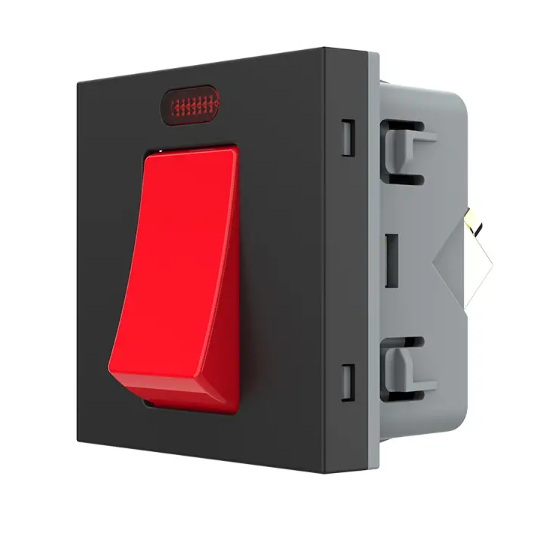 Фото Механизм мастер выключатель 20 ампер черный Livolo