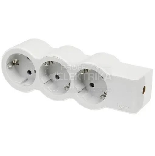 Фото Колодка 3x2K без кабеля стандарт White/Grey Legrand