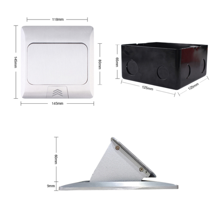 Фото 4 Розетка в підлогу подвійна білий Livolo