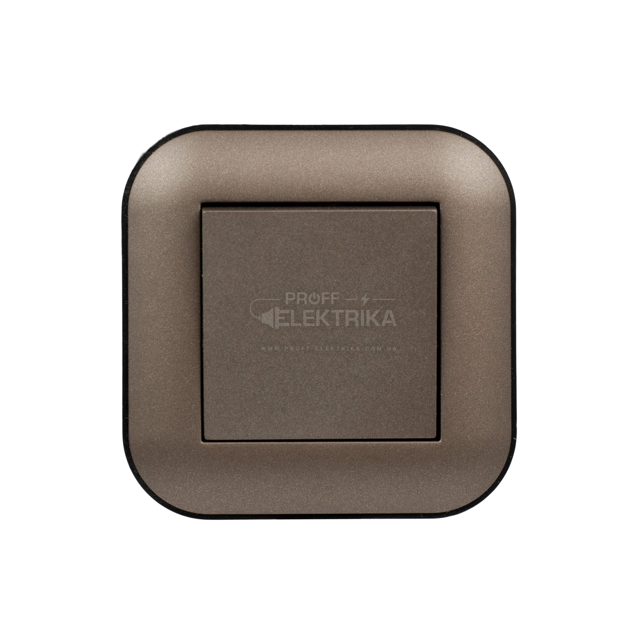 Фото Вимикач одноклавішний Моко чорний LOFT