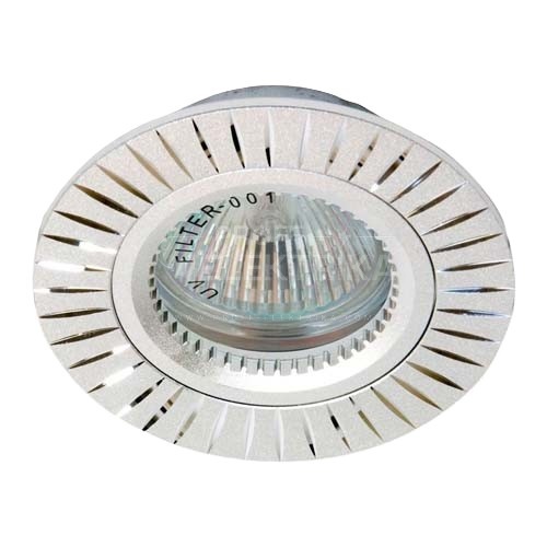 Фото 2 Вбудований світильник Feron GS-M394 під лампу срібло