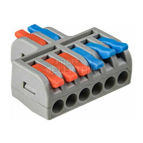 Фото Клеммник двухсторонний 2*6 0,8-2,5 мм DB-62 ACKO