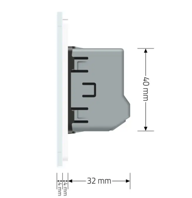 Фото 6 Розумний сенсорний ЕС вимикач 2 сенсори біле скло Livolo