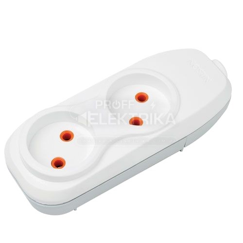 Фото Колодка Nilson 2 гнезда без заземления 42130000