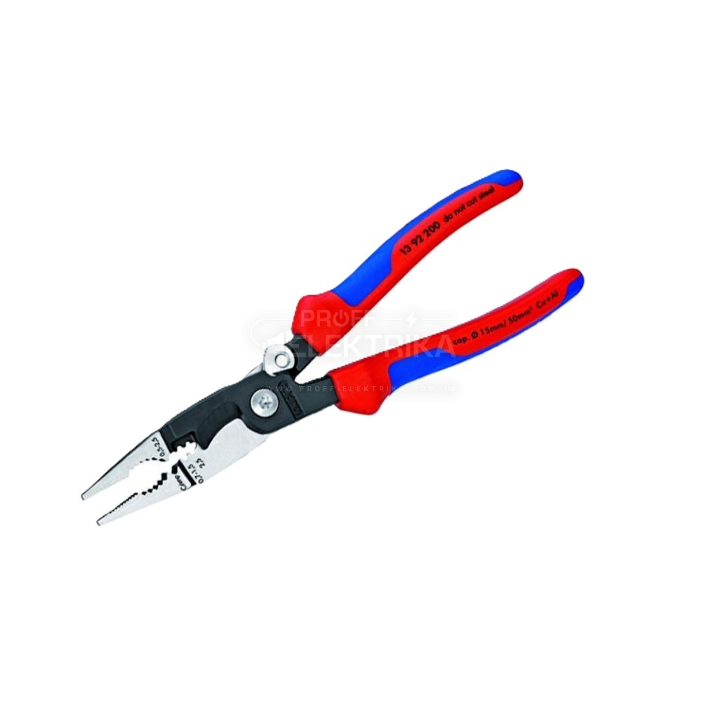 Фото Многофункциональные клещи для электромонтажных работ KNIPEX 13 92 200