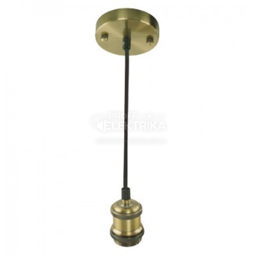 Фото світильник підвісний метал бронза Е-27 HOROZ