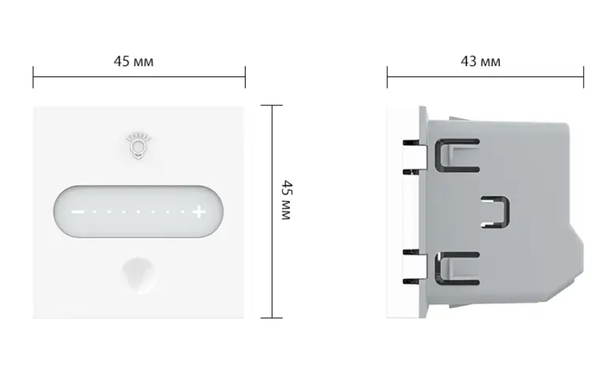 Фото 5 Умный механизм сенсорный проходной/перекрестный EC димер Livolo белый Livolo