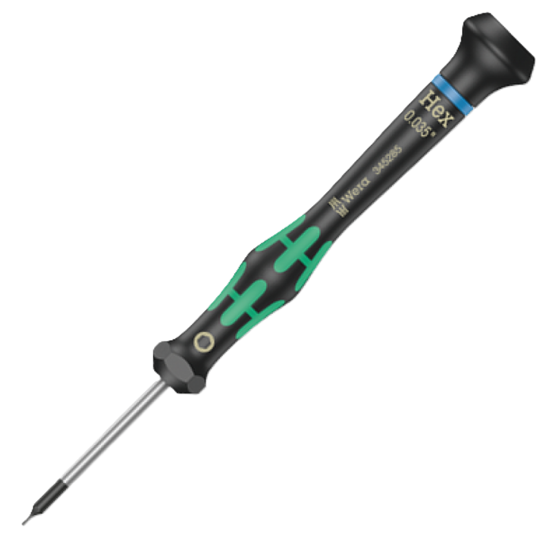 Фото Викрутка шестигранна для електронників WERA 2054 05345285001 0.035"×40 мм