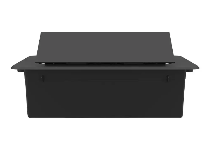 Фото 4 Мебельная розетка с плавным открытием USB и универсальной розеткой 2 в 1 черный Livolo