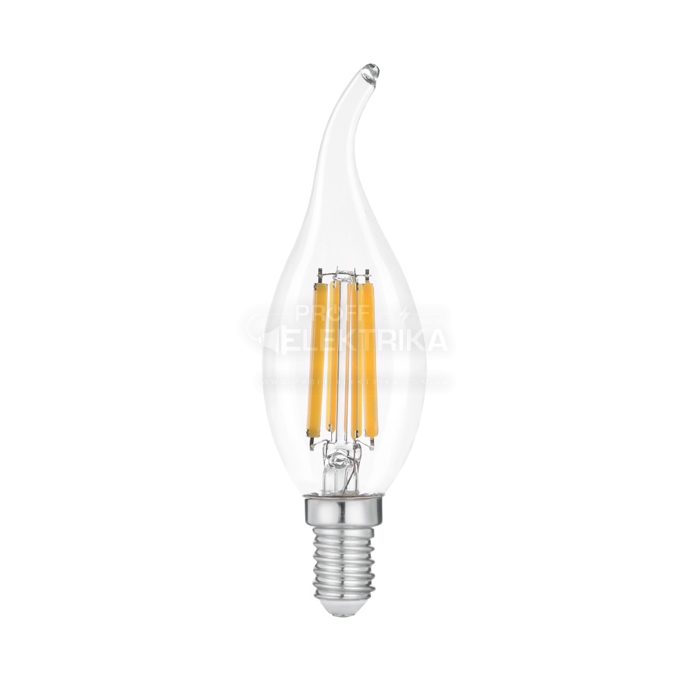 Фото Лампа LED FILAMENT С37 6W E14 4000K на ветру VIOLUX 833084