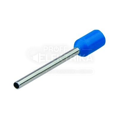 Фото Наконечник кабельний ізольований втулковий e.0,75-18 мм 100 штук АСКО