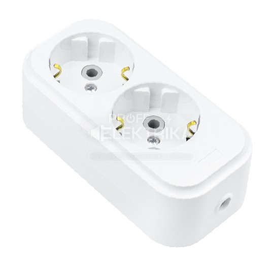 Фото Колодка PIN 2 гнізда із заземленням 516-050200-201