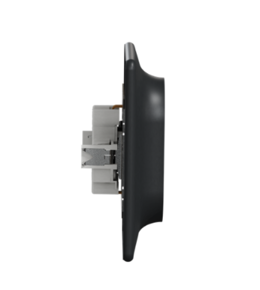 Фото 3 Двойная розетка Sedna Design с заземлением и шторками черная Schneider Electric