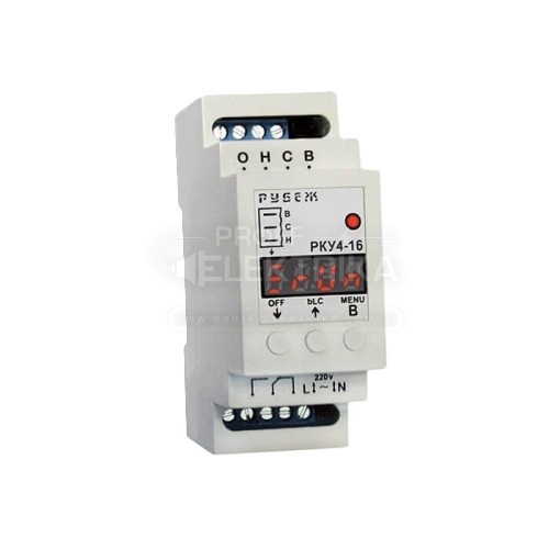 Фото Реле контроля уровня жидкости Rubezh РКУ4-16 на DIN-рейке 16А без датчиков