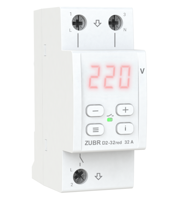 Фото Реле напруги ZUBR D2 32 red