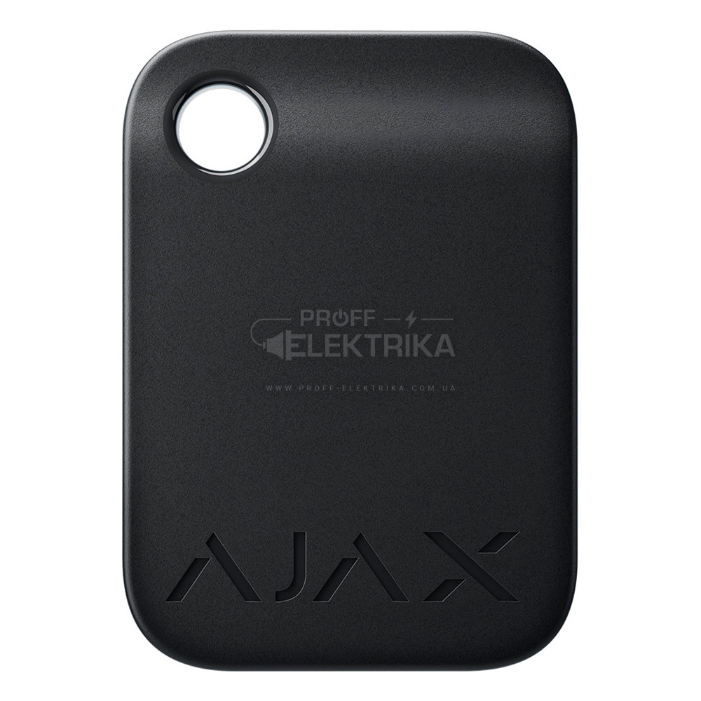 Фото Брелок для управління охоронною системою Ajax Tag чорний 3 шт.