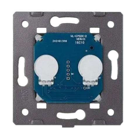 Фото 2 Механизм сенсорный бесшумный проходной/перекрестный выключатель 2 сенсора Livolo