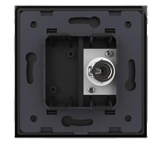 Фото 4 Розетка телевизионная черное стекло Livolo