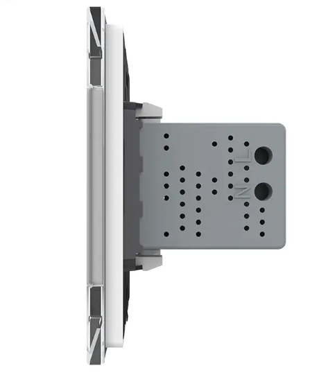 Фото 3 Розетка подвійна USB із блоком живлення біле скло Livolo