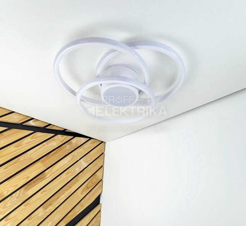 Фото 5 Світильник LED FORSAGE пульт коло 100W 3000-5000K IP20 білий Violux 220775