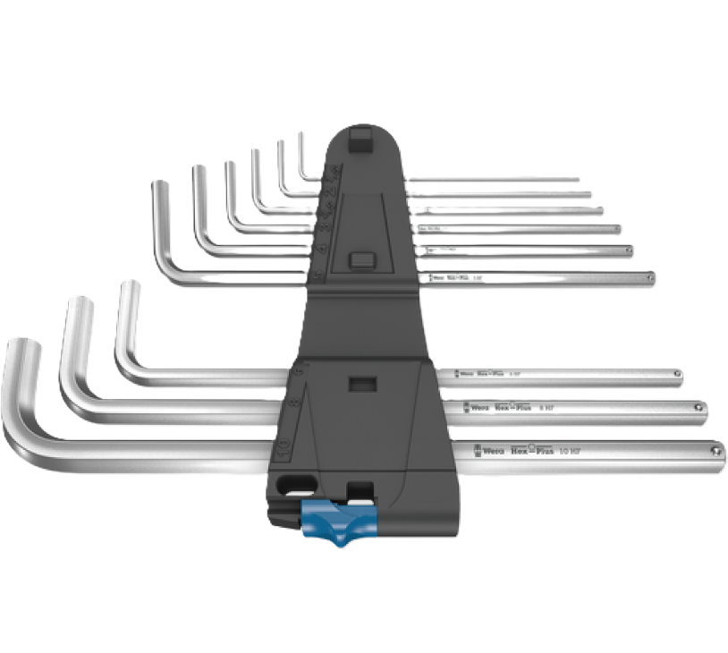 Фото 2 Набор Г-образных ключей WERA 950/9 L Hex-Plus HF 1 метрических хромированный с фиксирующей функцией 05022130001