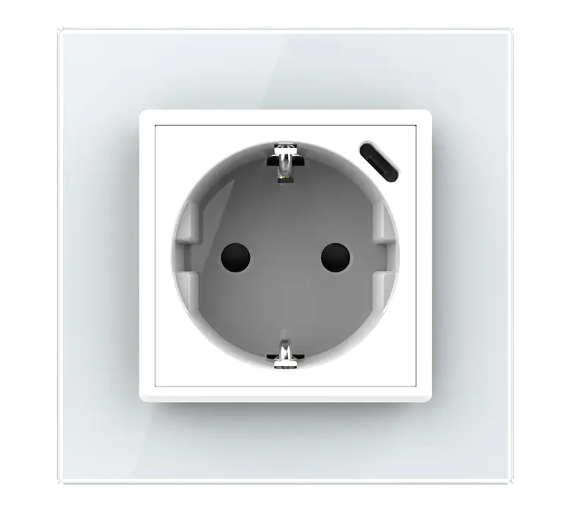 Фото 2 Электрическая розетка с USB Type-C Power Delivery 18 Вт белый Livolo