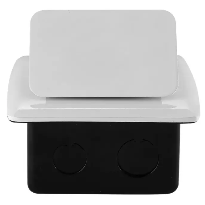 Фото 3 Розетка в підлогу подвійна білий Livolo