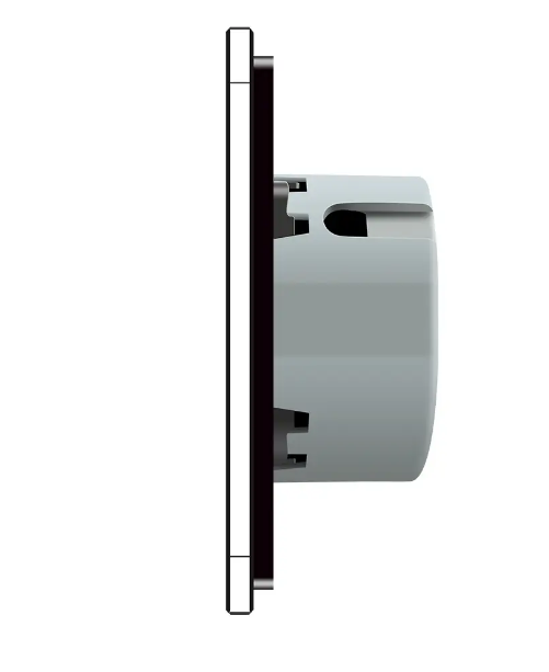 Фото 3 Умный сенсорный проходной выключатель ZigBee 3 сенсора 1-2 черное стекло Livolo