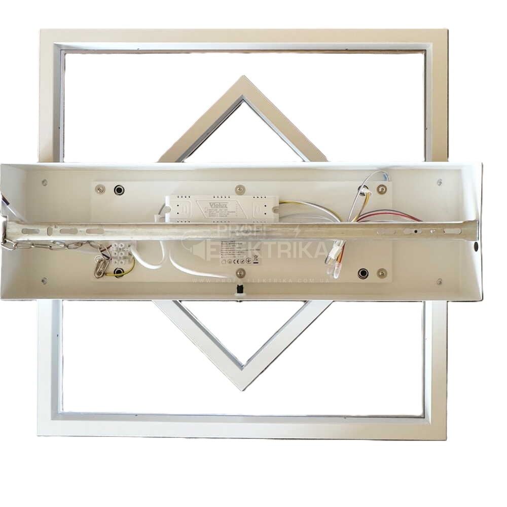 Фото 2 Світильник Smart KENZO-S пульт 100W 3000-5000K IP20 квадрат білий Violux 220675