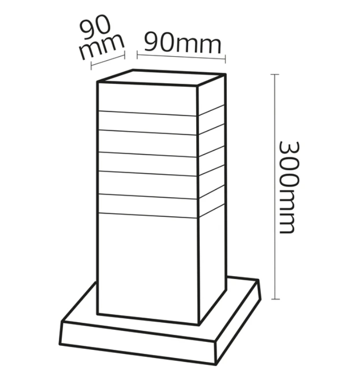 Фото 2 Світильник садово-парковий PALMERA/S2 Е27 чорний HOROZ ELECTRIC 075-017-0002-010