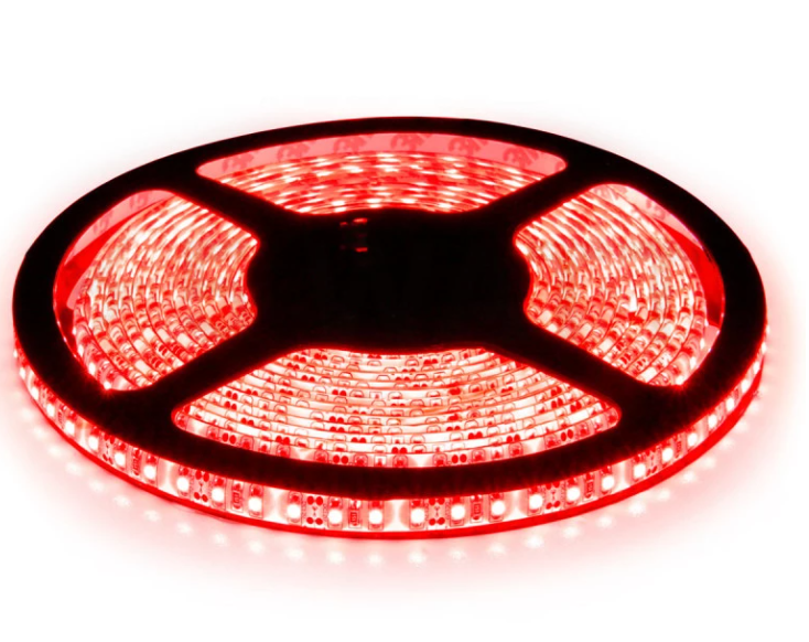 Фото Світлодіодна стрічка LED 60Lm IP65 smd3528 12V Red STAND